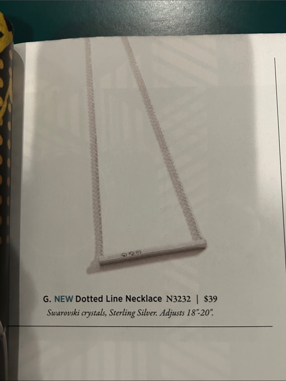 Silpada N3232 Dotted Line  Necklace - Picture 4 of 4